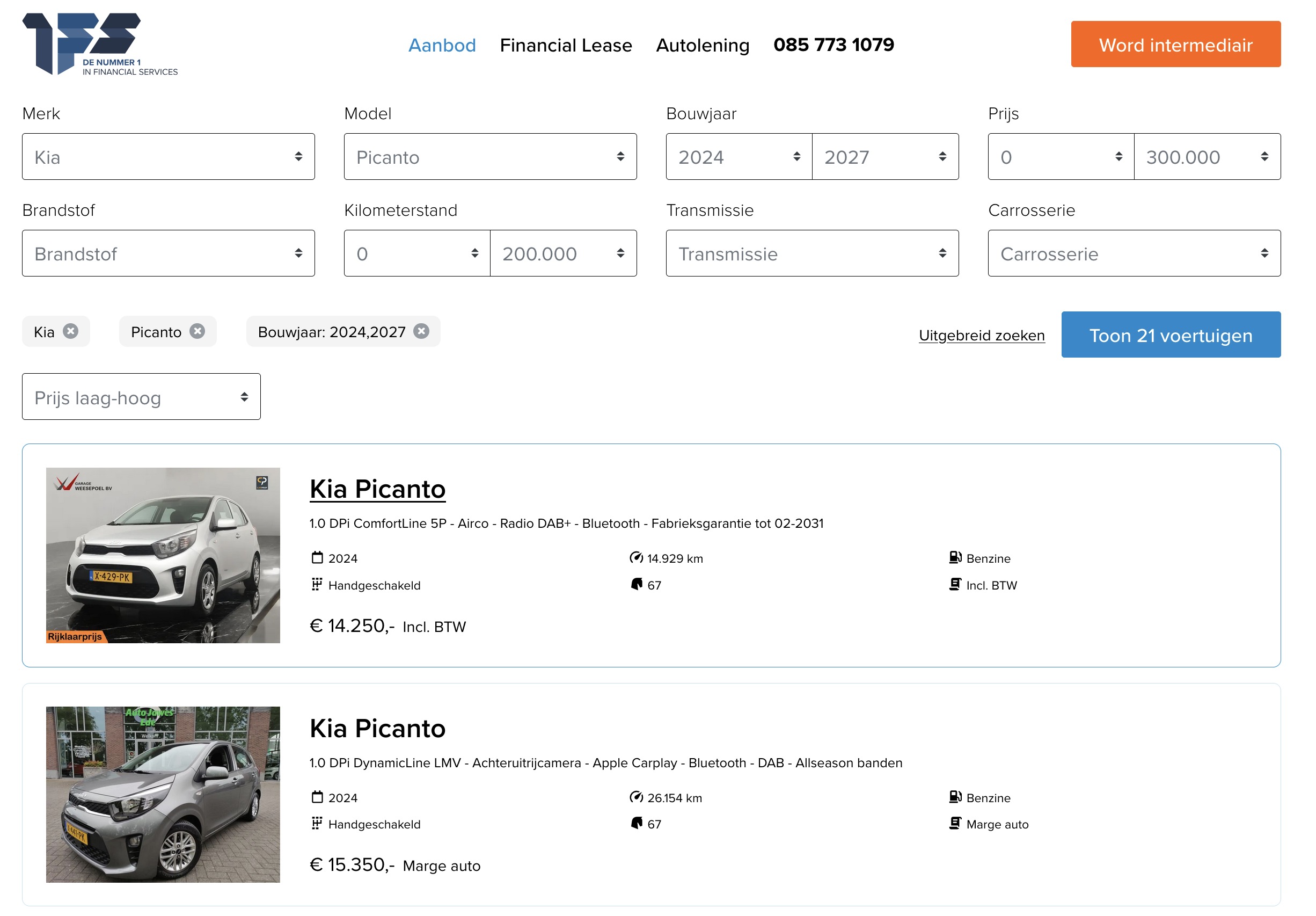 Persoonlijke lening Kia Picanto occasion