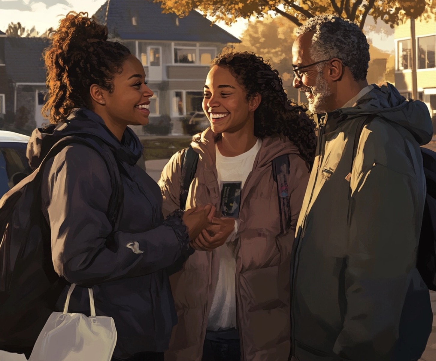 studente-met-nieuwe-auto-overleg-ouders2355
